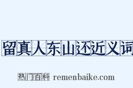 留真人东山还近义词是什么意思的图片